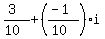 %283%29%2F%2810%29%2B%28%28-1%29%2F%2810%29%29i