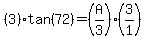 %283%29tan%2872%29+=+%28A%2F3%29%283%2F1%29