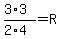 %283%2A3%29%2F%282%2A4%29=R