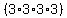 %283%2A3%2A3%2A3%29