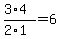 %283%2A4%29%2F%282%2A1%29=6