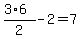 %283%2A6%29%2F2+-+2+=+7