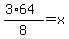 %283%2A64%29%2F8+=+x