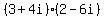 (3+4i)(2-6i)