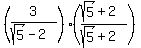 %283%2F%28sqrt%285%29-2%29%29%2A+%28%28sqrt%285%29%2B2%29%2F%28sqrt%285%29%2B2%29%29