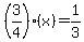 %283%2F4%29%28x%29+=+1%2F3