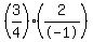 %283%2F4%29%2A%282%2F-1%29
