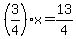 %283%2F4%29x+=+13%2F4