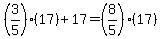 %283%2F5%29%2817%29+%2B+17+=+%288%2F5%29%2817%29