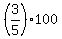 (3/5)100