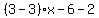 %283-3%29%2Ax-6-2%29y=27%2B5