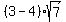 %283-4%29sqrt%287%29