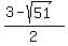 %283-sqrt%2851%29%29%2F2