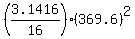 %283.1416+%2F+16%29%2A%28369.6%29%5E2