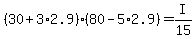 %2830+%2B+3%2A2.9%29%2880+-+5%2A2.9%29+=+I%2F15