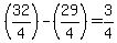 %2832%2F4%29-%2829%2F4%29=3%2F4