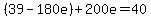 %2839-180e%29%2B200e=40