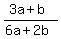 %283a%2Bb%29%2F%286a%2B2b%29