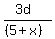 %283d%29%2F%28%285%2Bx%29%29