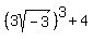 (3sqrt(-3))^3+4