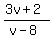 %283v%2B2%29%2F%28v-8%29