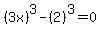 %283x%29%5E3-%282%29%5E3=0