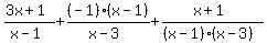 %283x%2B1%29%2F%28x-1%29%2B%28-1%29%28x-1%29%2F%28x-3%29%2B%28x%2B1%29%2F%28%28x-1%29%28x-3%29%29