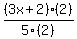 %283x%2B2%29%282%29%2F5%282%29