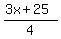 %283x%2B25%29%2F4