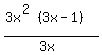 %283x%5E%282%29%283x-1%29%29%2F%283x%29
