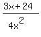 %283x+%2B+24%29%2F%284x%5E2%29