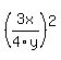 %283x+%2F+4y%29%5E2