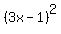 %283x-1%29%5E2