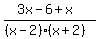 %283x-6+%2B+x%29%2F%28%28x-2%29%28x%2B2%29+%29