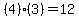 %284%29%283%29=12