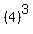 (4)^3