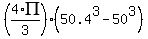 %284%2API%2F3%29%2A%2850.4%5E3+-+50%5E3%29