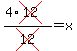 %284%2Across%2812%29%29%2Fcross%2812%29+=+x