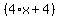 %284%2Ax%2B4%29