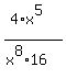 %284%2Ax%5E5%29%2F%28x%5E8%2A16%29