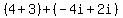 %284%2B3%29%2B%28-4i%2B2i%29