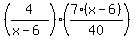 %284%2F%28x-6%29%29%2A%287%28x-6%29%2F40%29