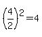 %284%2F2%29%5E2+=+4