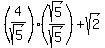 %284%2Fsqrt%285%29%29%28sqrt%285%29%2Fsqrt%285%29%29%2Bsqrt%282%29