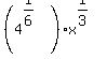 %284%5E%281%2F6%29%29x%5E%281%2F3%29