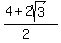 %284+%2B+2sqrt%283%29%29%2F%282%29