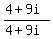 %284+%2B+9i%29%2F%284+%2B+9i%29