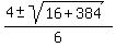 %284+%2B-+sqrt%2816+%2B+384%29%29%2F6+