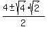 %284+%2B-+sqrt%284%29sqrt%282%29%29%2F2