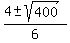 %284+%2B-+sqrt%28400%29%29%2F6+